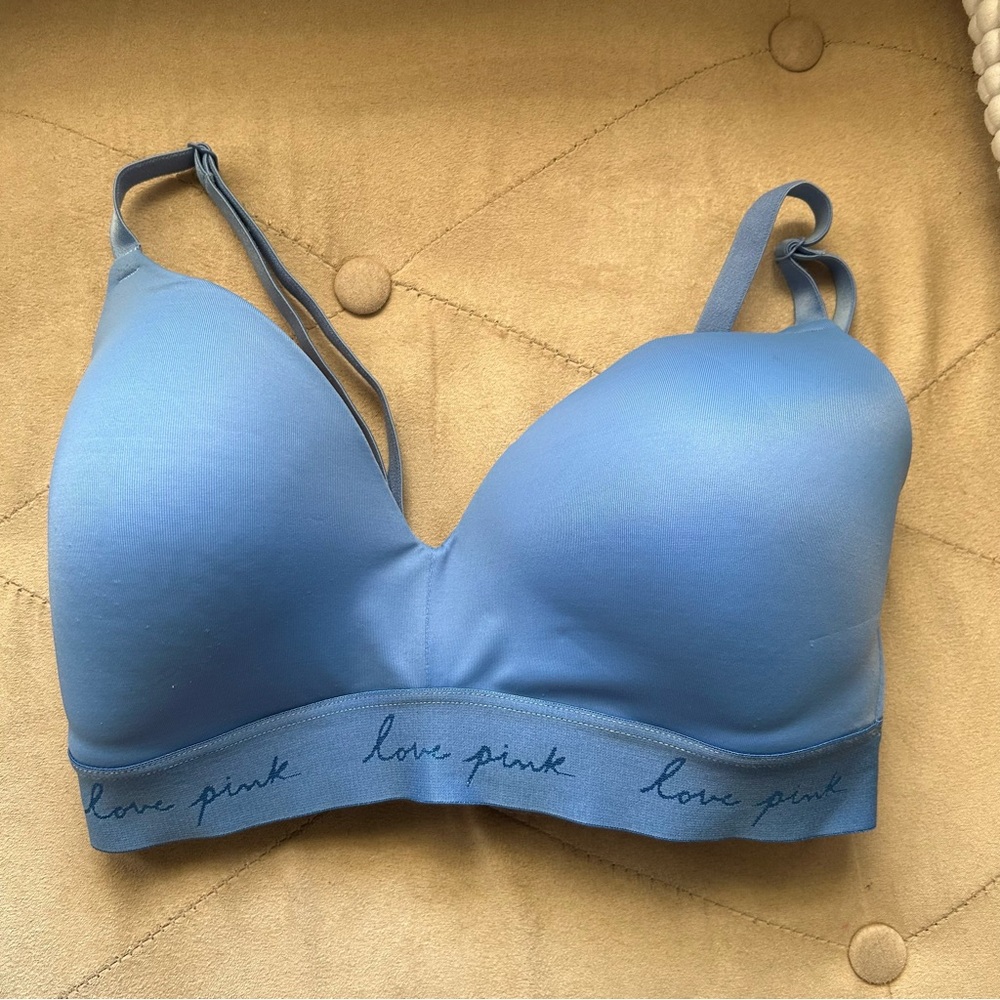 PINK Victorias Secret Women’s 32 DD Everywhere Wireless Blue Periwinkle Bra